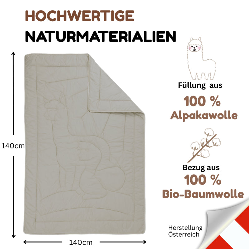 Alpaka Bettdecke aus 100% Alpakawolle