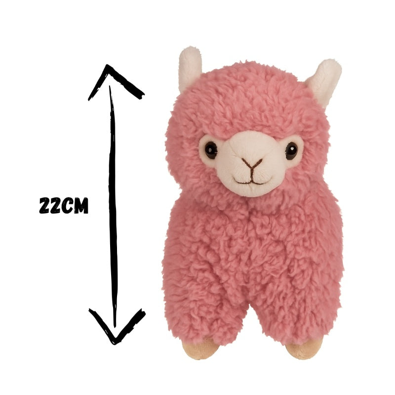 22 cm Alpaka Stofftier aus weichem Plüsch – Kuschelig