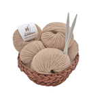 100% Baby Alpaka Wolle  |Strickwolle | 4-fädig
