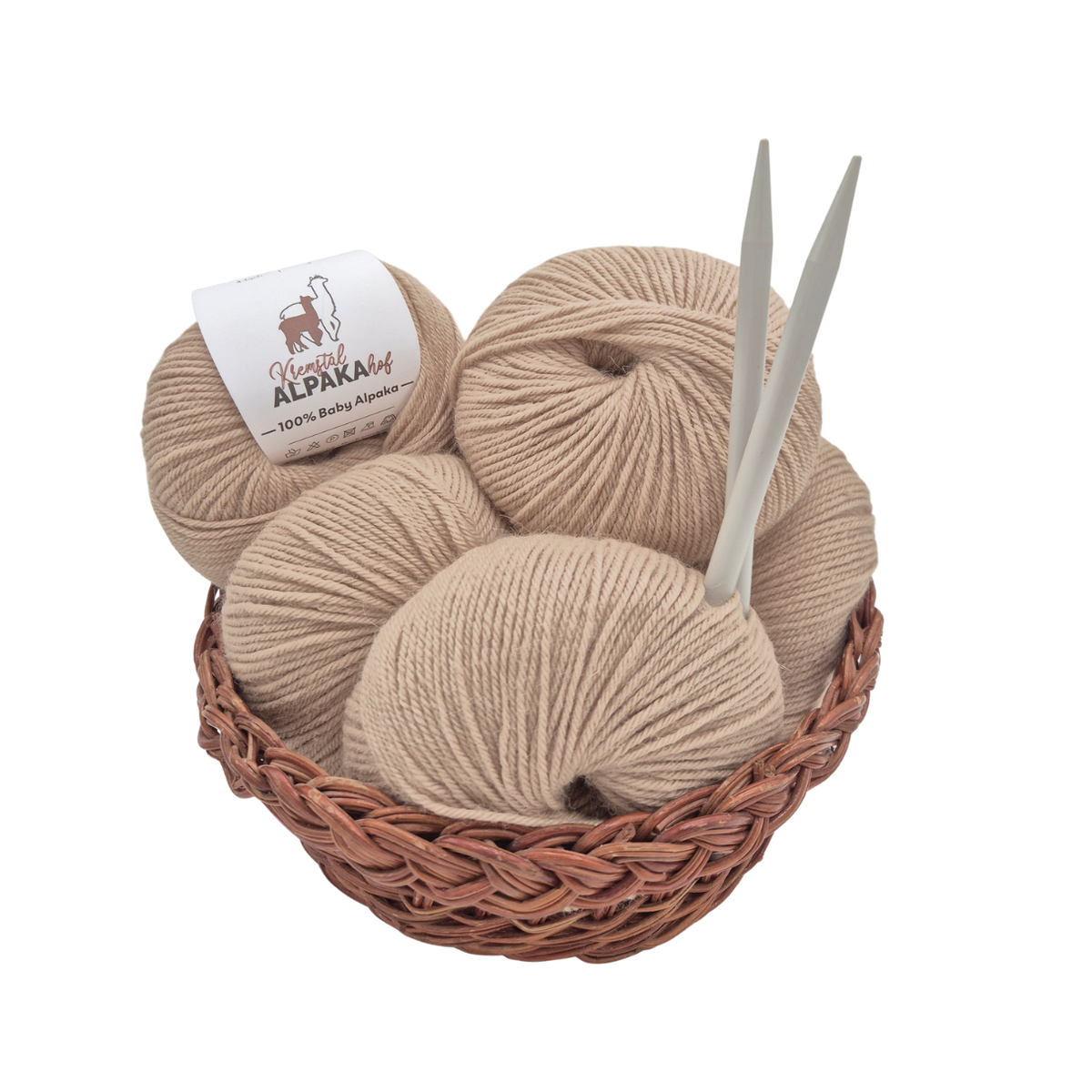 100% Baby Alpaka Wolle  |Strickwolle | 4-fädig