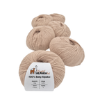 100% Baby Alpaka Wolle  |Strickwolle | 4-fädig