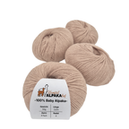 100% Baby Alpaka Wolle  |Strickwolle | 4-fädig