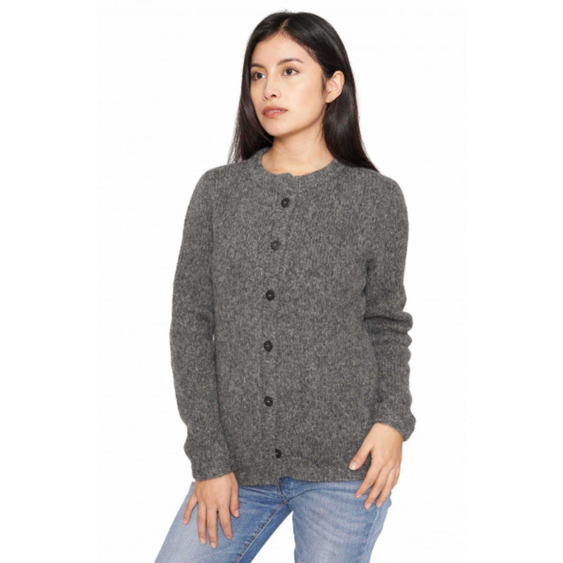 Alpaka Strickjacke ASA aus Baby Alpaka und Wolle