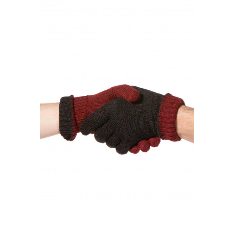 Alpaka Fingerhandschuhe wendebar UNI aus 100% Baby Alpaka