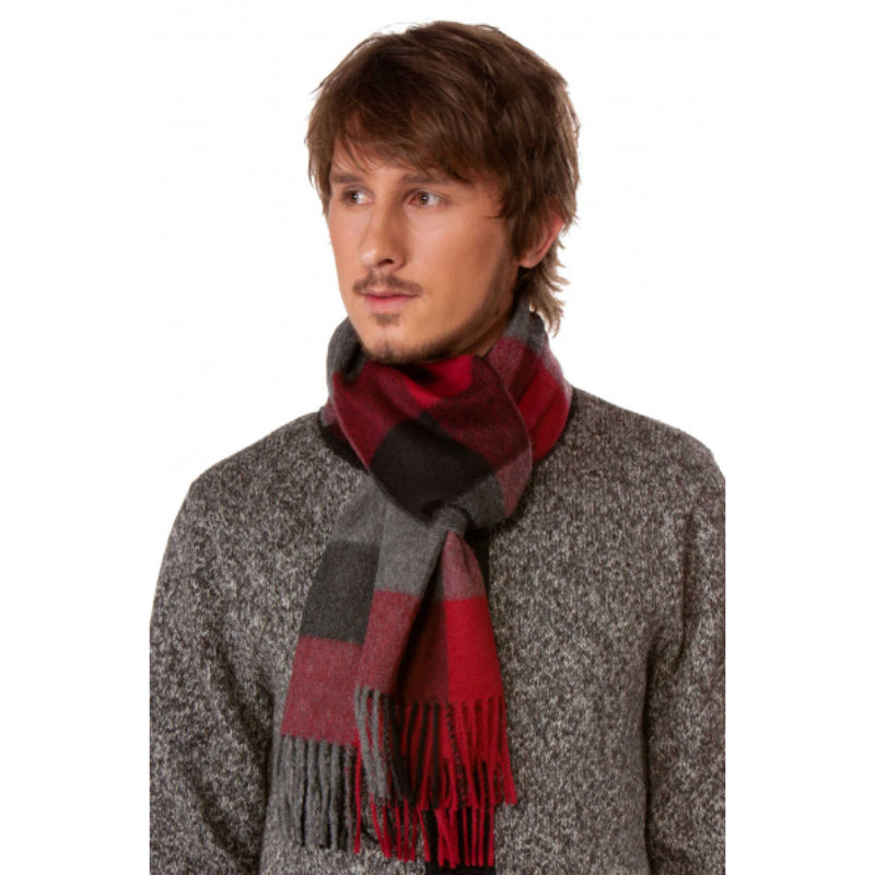 Alpaka Schal KARO aus 100% Baby Alpaka