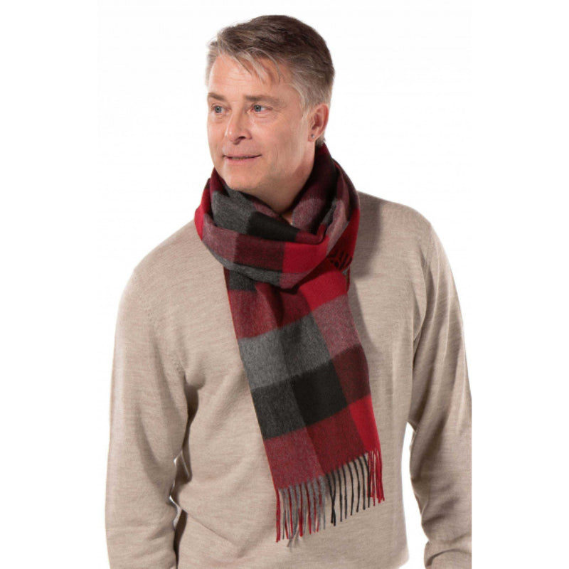 Alpaka Schal KARO aus 100% Baby Alpaka