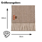 Baby Alpaka Schal – 100% Alpakawolle – 180 x 30cm – weich, warm & sanft zur Haut – eleganter Wollschal für Damen & Herren – temperaturregulierend, atmungsaktiv & unisex ALPAKNIT