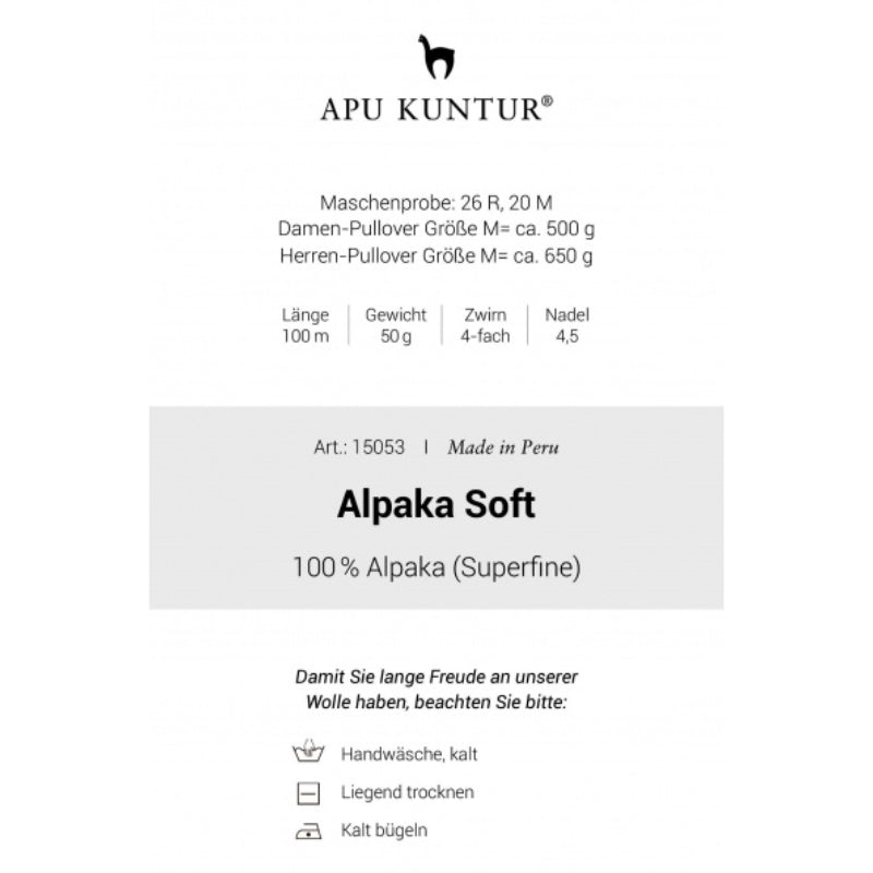 Alpaka Wolle SOFT | 50g | 100% Alpaka Superfine natur
