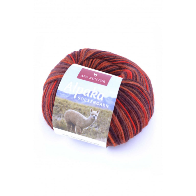 Alpaka Wolle SOCKENGARN | 50g | Alpaka-Woll-Mix grün/gelb
