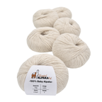 100% Baby Alpaka Wolle  |Strickwolle | 4-fädig
