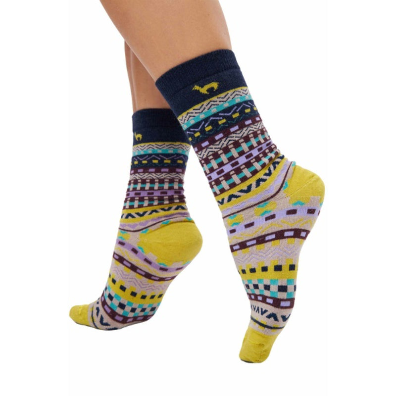 Premium Alpaka Socken DILAYA aus Baby-Alpaka-Baumwoll-Mix