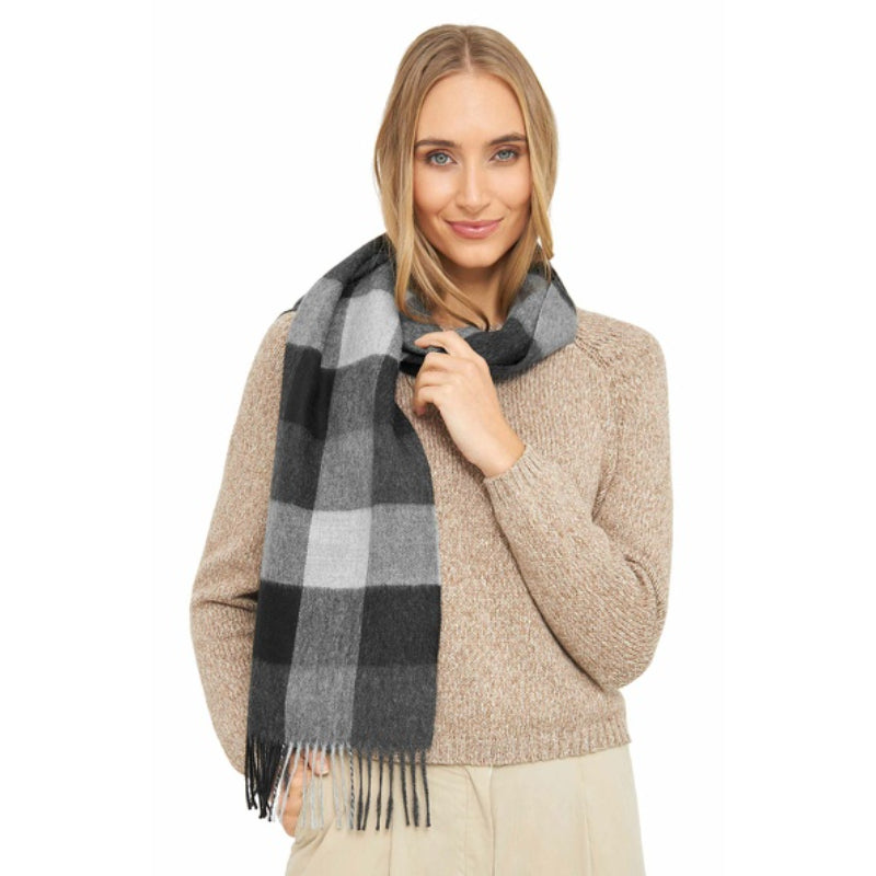 Alpaka Schal KARO aus 100% Baby Alpaka