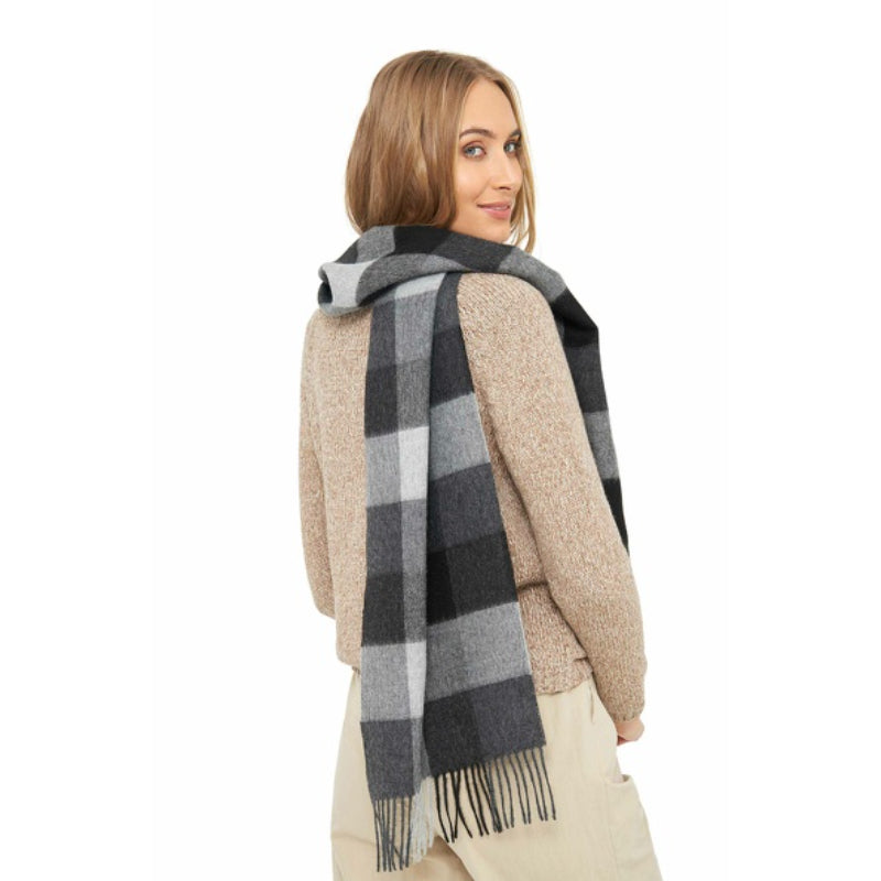 Alpaka Schal KARO aus 100% Baby Alpaka