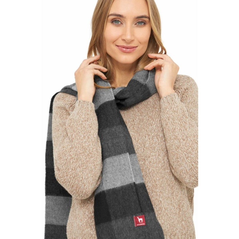 Alpaka Schal KARO aus 100% Baby Alpaka