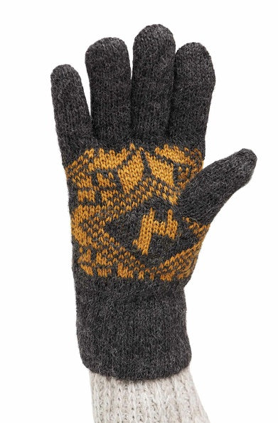 Alpaka Fingerhandschuhe ANDEN ROCA aus 100% Alpaka Superfine