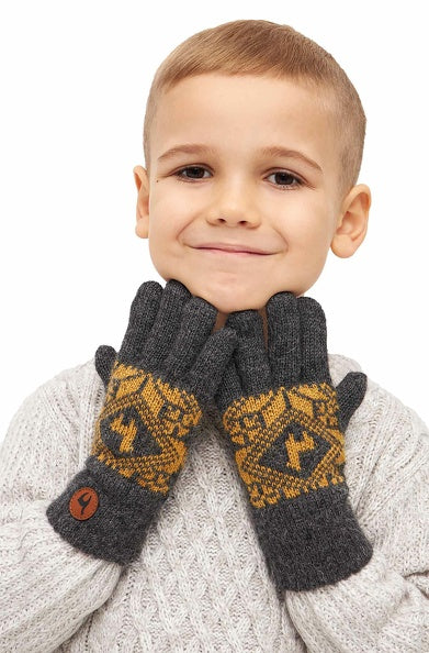 Alpaka Fingerhandschuhe ANDEN ROCA aus 100% Alpaka Superfine