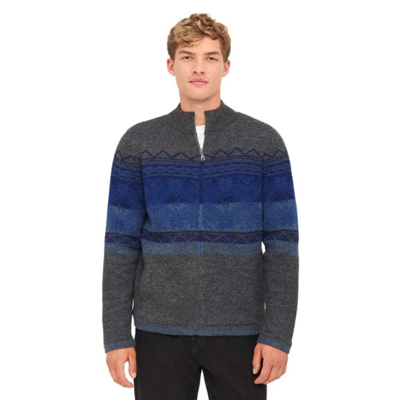 Alpaka Strickjacke GAEL aus 100% Baby Alpaka