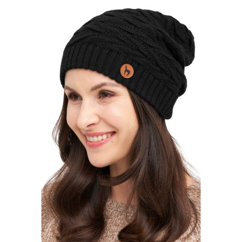 Alpaka Beret Mütze BIESEN aus 100% Baby Alpaka