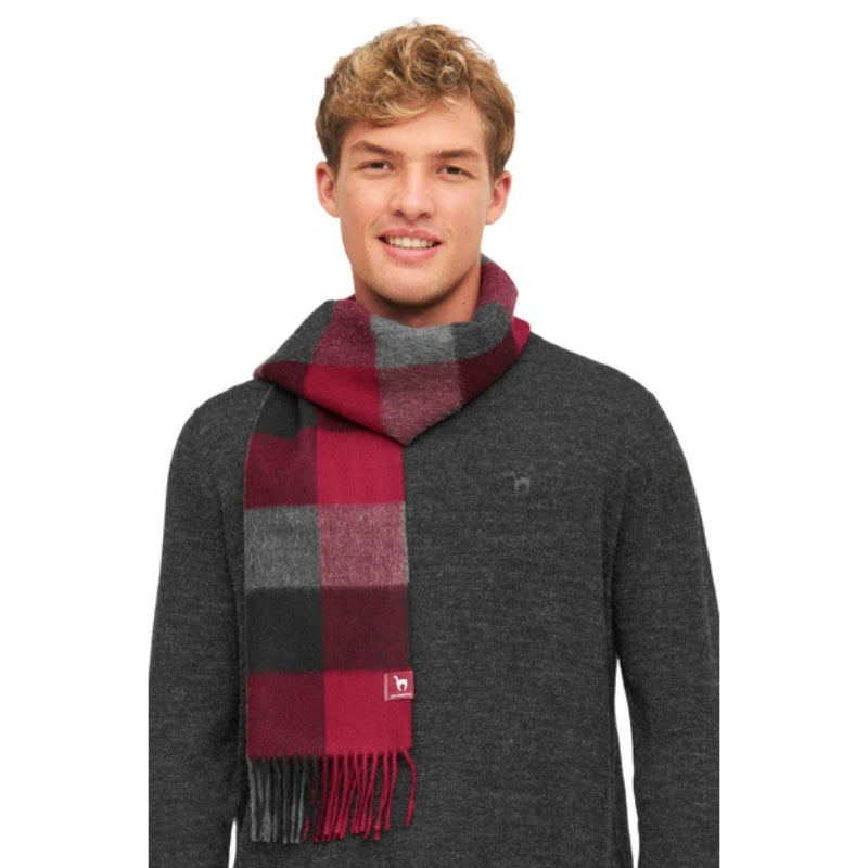 Alpaka Schal KARO aus 100% Baby Alpaka
