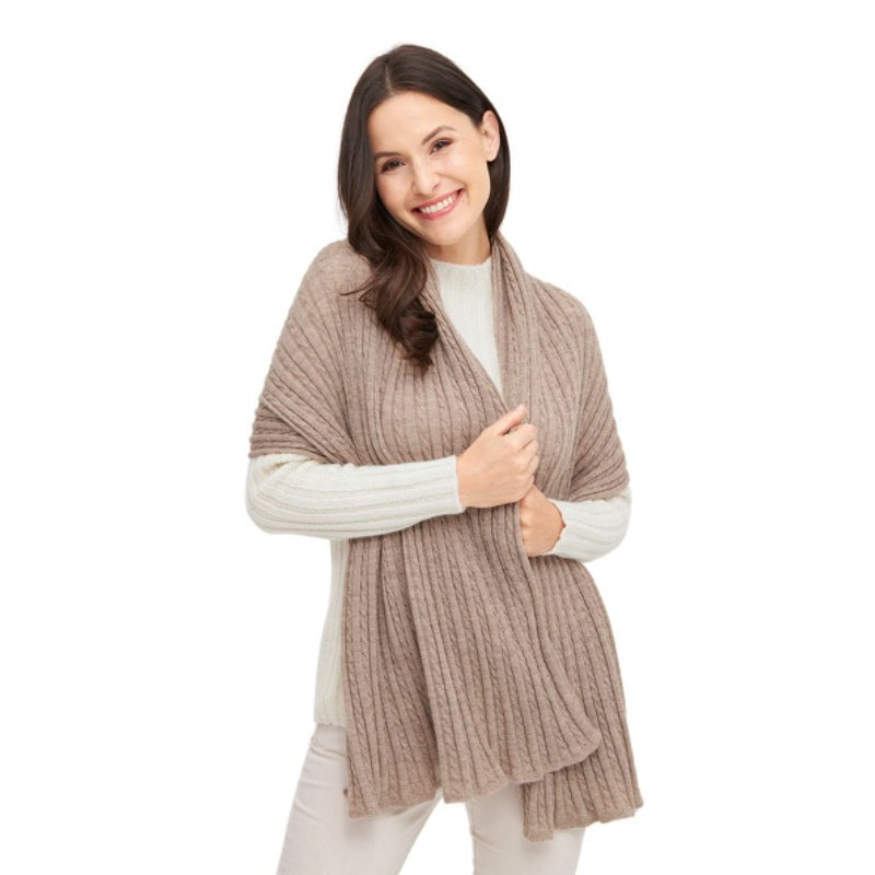 Alpaka Schal/Reisedecke SUAVE aus 100% Baby Alpaka