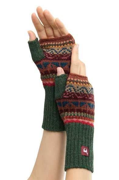 Alpaka Fingerlose Handschuhe LUNA aus 100% Baby Alpaka