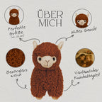 22 cm Alpaka Stofftier aus weichem Plüsch – Kuschelig