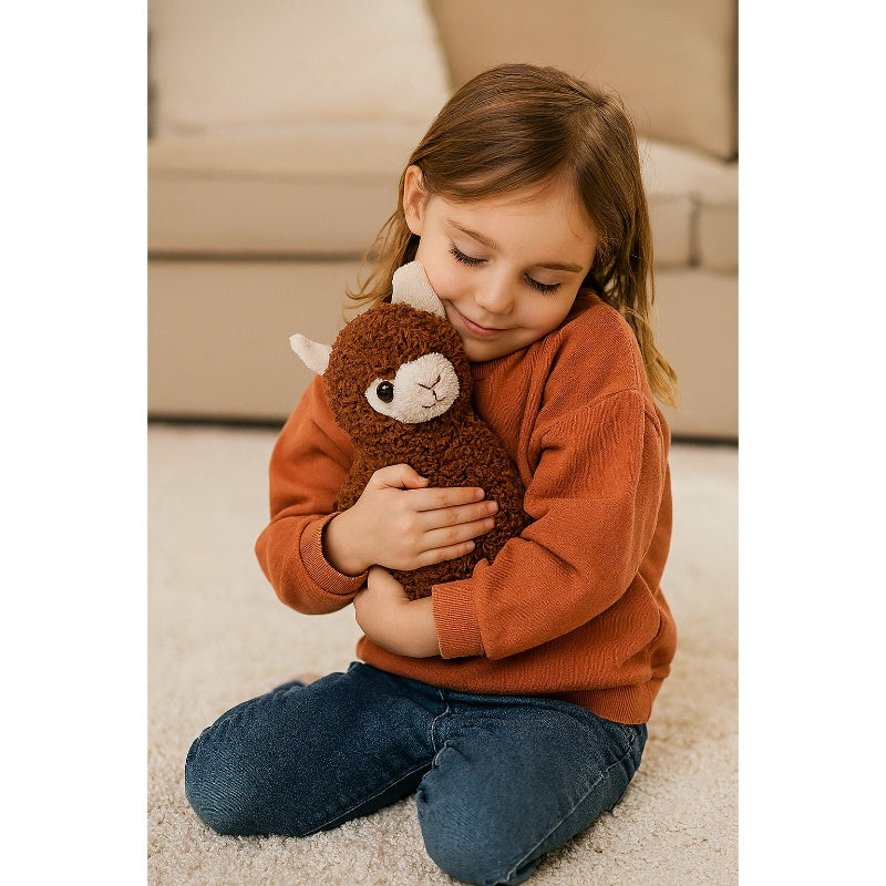 22 cm Alpaka Stofftier aus weichem Plüsch – Kuschelig