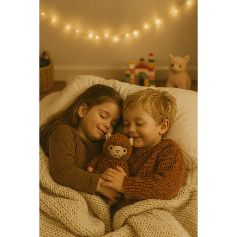 22 cm Alpaka Stofftier aus weichem Plüsch – Kuschelig