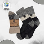 Alpaka Socken Alpaquita | Fair Trade | aus Alpaka-Wolle-Mix | schwarz-grau