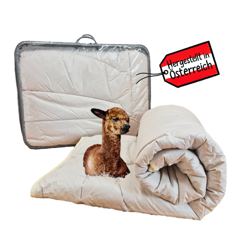 Alpaka Bettdecke aus 100% Alpakawolle