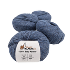 100% Baby Alpaka Wolle  |Strickwolle | 4-fädig
