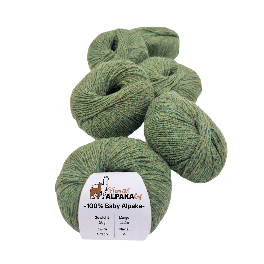100% Baby Alpaka Wolle  |Strickwolle | 4-fädig