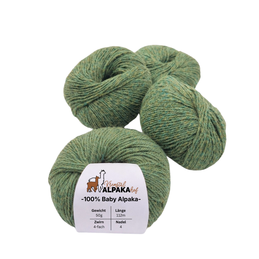 100% Baby Alpaka Wolle  |Strickwolle | 4-fädig