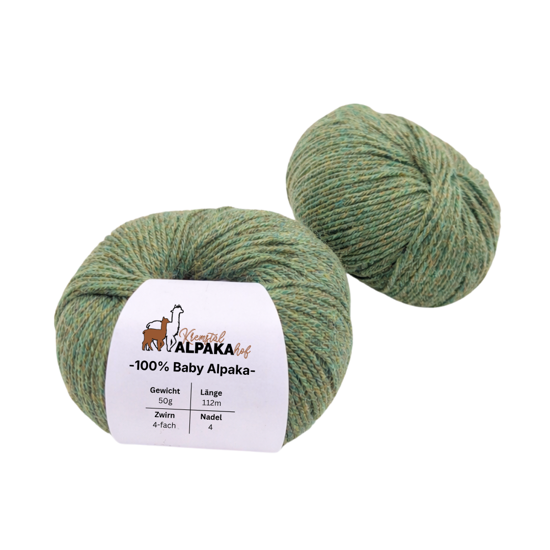 100% Baby Alpaka Wolle  |Strickwolle | 4-fädig