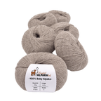 100% Baby Alpaka Wolle  |Strickwolle | 4-fädig