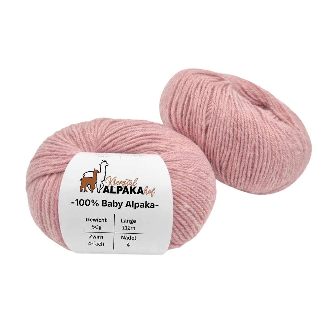 100% Baby Alpaka Wolle  |Strickwolle | 4-fädig