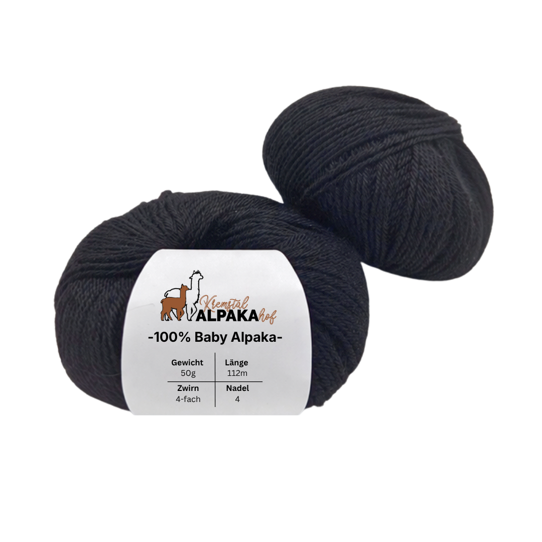 100% Baby Alpaka Wolle  |Strickwolle | 4-fädig