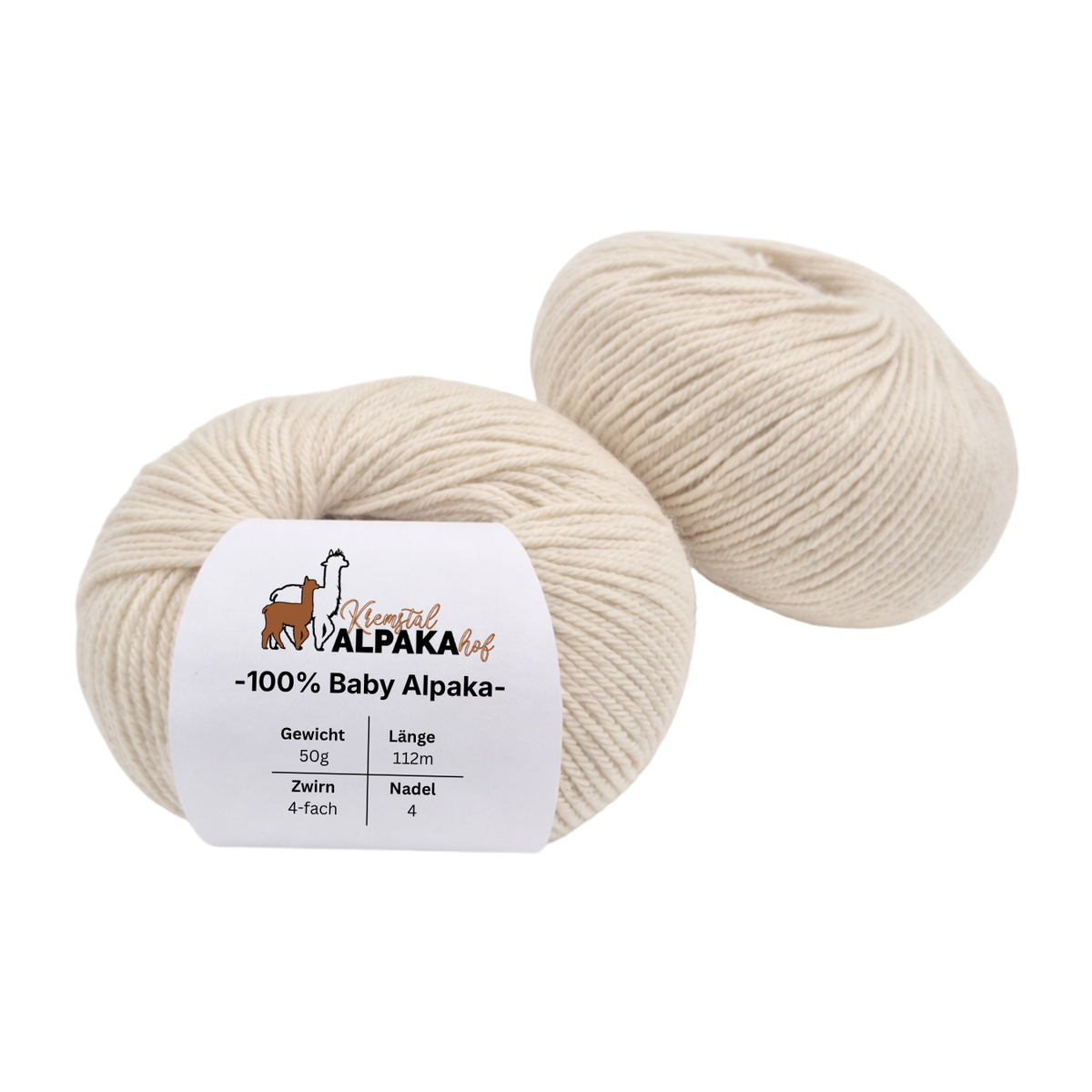 100% Baby Alpaka Wolle  |Strickwolle | 4-fädig