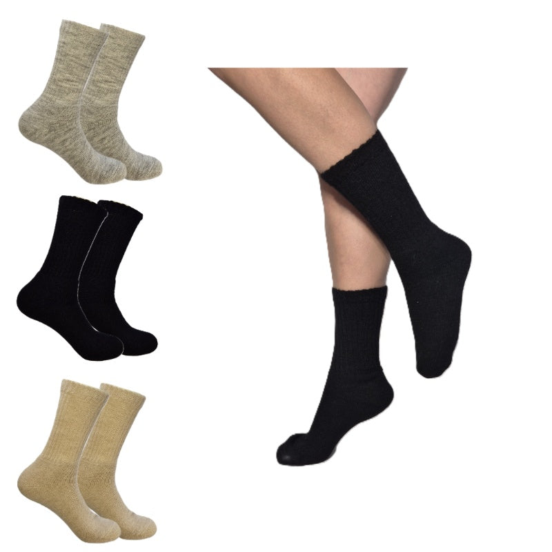 4er Pack | Alpaka Crew Socken | Fair Trade | aus Alpaka-Wolle-Mix|