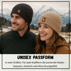 Alpaka Mütze | Doppelt gestrickt | 100 % Alpakawolle | M-L | Männer