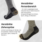 Alpaka Outdoor Hiker Socken | Fair Trade | aus Alpaka-Wolle-Mix