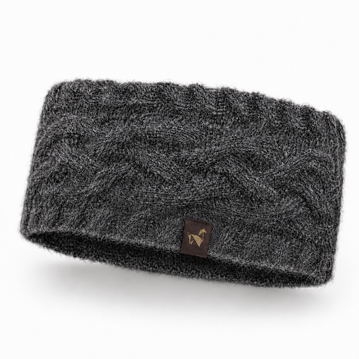 Alpaka Stirnband | Zopfstrick | 100 % Alpakawolle | ALPAKNIT