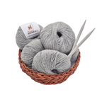 100% Baby Alpaka Wolle  |Strickwolle | 4-fädig