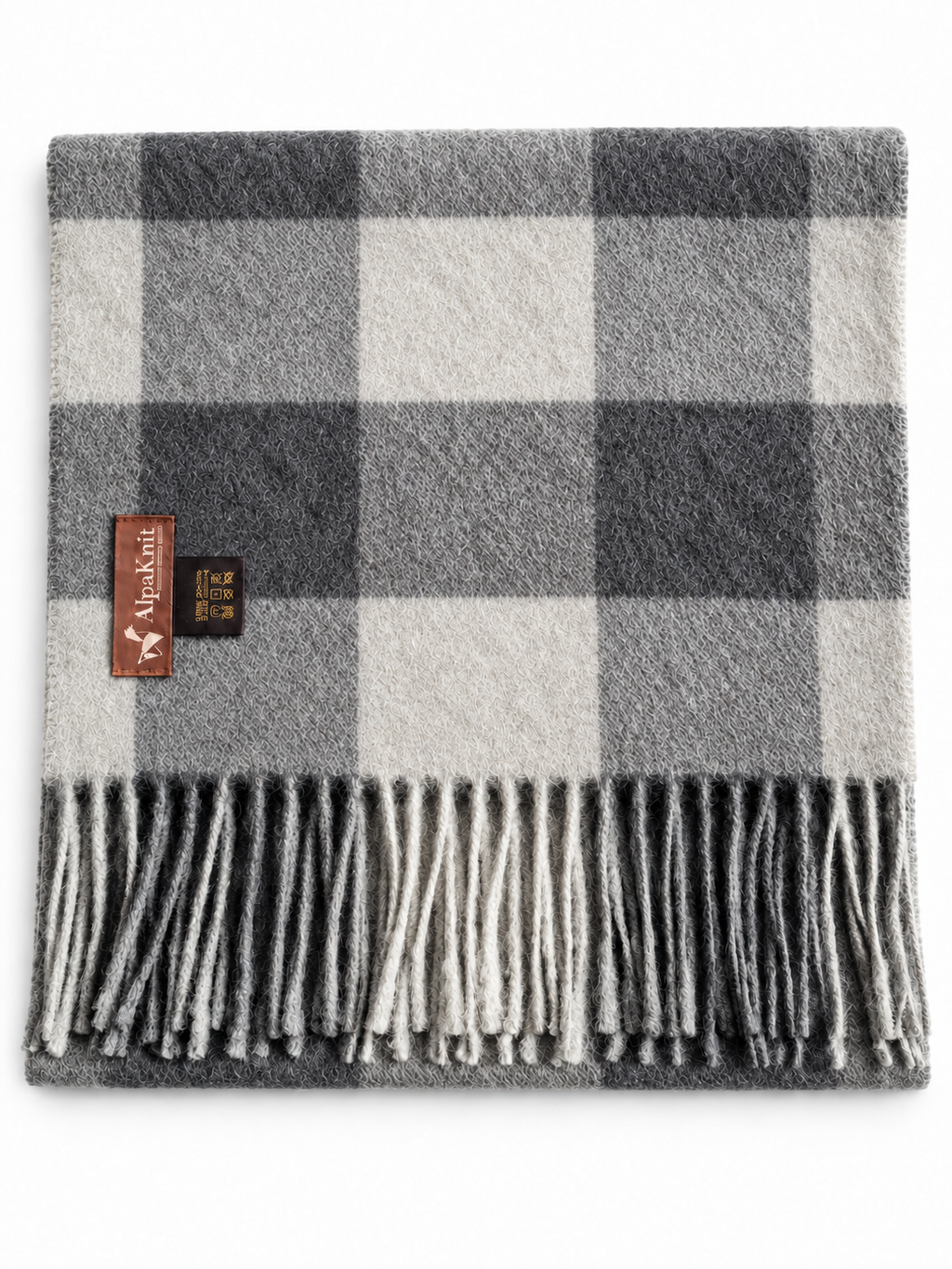 Baby Alpaka Schal – 100% Alpakawolle – 180 x 30cm – weich, warm & sanft zur Haut – eleganter Wollschal für Damen & Herren – temperaturregulierend, atmungsaktiv & unisex ALPAKNIT