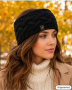 Alpaka Stirnband | Zopfstrick | 100 % Alpakawolle | ALPAKNIT