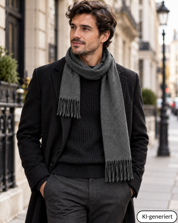 Baby Alpaka Schal – 100% Alpakawolle – 180 x 30cm – weich, warm & sanft zur Haut – eleganter Wollschal für Damen & Herren – temperaturregulierend, atmungsaktiv & unisex ALPAKNIT