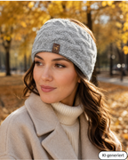 Alpaka Stirnband | Zopfstrick | 100 % Alpakawolle | ALPAKNIT