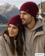 Alpaka Mütze | Einfach gestrickt | 100 % Alpakawolle | Unisex | ALPAKNIT