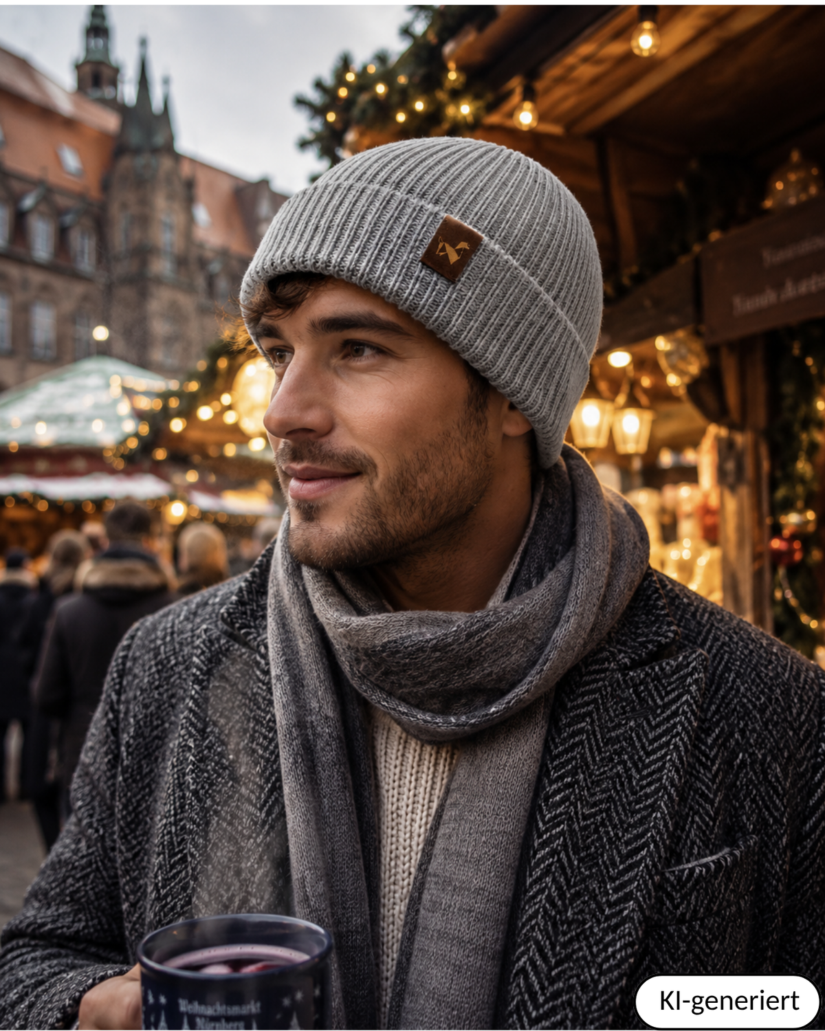 Alpaka Mütze | Doppelt gestrickt | 100 % Alpakawolle | Unisex | ALPAKNIT