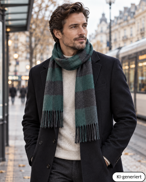 Baby Alpaka Schal – 100% Alpakawolle – 180 x 30cm – weich, warm & sanft zur Haut – eleganter Wollschal für Damen & Herren – temperaturregulierend, atmungsaktiv & unisex ALPAKNIT